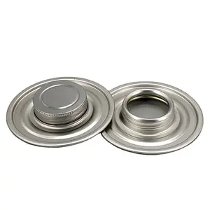 85mm diameter metal lid with screw cover, metal glue cans Glue Metal tin can Assembly Accessories Top and Bottom cover Component