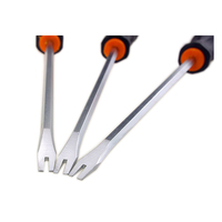 Kekerasan tinggi Cr-V bengkok 2 3mm sekrup kuku Remover penarik Pry bar obeng 6 "inci 150mm batang penghancur alat linggis