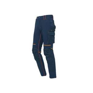 Pantalones DE TRABAJO ajustados Atom Deep Blue para hombre, pantalones de trabajo EAN 8033546418420, PANTALONES DE TRABAJO DE CARGA, pantalones de trabajo, 1/2" - Product Image 3