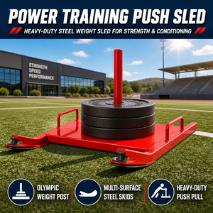 Traîneau de fitness à charge lourde, direct usine, pour entraînement de puissance, de vitesse et de conditionnement physique sur gazon et neige, avec fonctions de poussée et de traction - Product Image 1