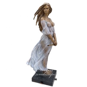 Estátua Escultural de Mulher em Bronze Fundido em Tamanho <span class=keywords><strong>Real</strong></span> para Jardim Moderno, Preço de Atacado Mais Barato - Product Image 1