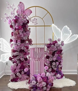 Camino <span class=keywords><strong>de</strong></span> Flores Artificiales para Decoración <span class=keywords><strong>de</strong></span> Bodas, Guía <span class=keywords><strong>de</strong></span> Pasillo para Bodas, Decoración <span class=keywords><strong>de</strong></span> Propuesta <span class=keywords><strong>de</strong></span> Matrimonio, Hilera <span class=keywords><strong>de</strong></span> Flores Rosadas - Product Image 3