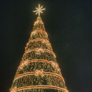 Tùy Chỉnh 7M 8M 9M 10M 12M Khổng Lồ Sáng Cây Giáng Sinh Thương Mại Hiển Thị Cho Trung Tâm Khách Sạn Sân Bay Trang Trại Khu Nghỉ Mát - Product Image 4