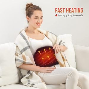 Cuscino Riscaldante per Cintura Confortevole con 3 Impostazioni <span class=keywords><strong>di</strong></span> Calore, Batteria da 4400mAh per Sollievo dal Dolore alla <span class=keywords><strong>Schiena</strong></span>, Crampi e Supporto Mestruale, Compressione Isolata - Product Image 2