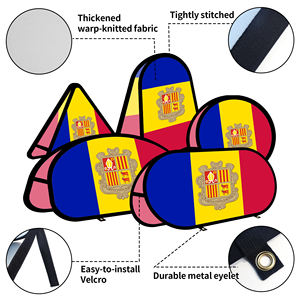 Bannière déroulante ovale <span class=keywords><strong>Andorre</strong></span> en tissu warp-knitted pour la publicité extérieure, promotion, tente extérieure - Product Image 3