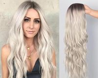 Peluca de Cabello Virgen Remy con Encaje Frontal 13x6HD, Color Rubio Ceniza con Reflejos, Densidad 200%, Pre-Plucked, Ondas Profundas, con Baby Hair, Sin Pegamento