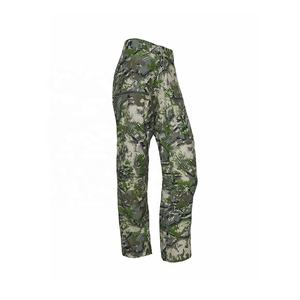Pantalones ligeros al por mayor de algodón/poliéster personalizados para hombre transpirables Track-Camo Hunting Cargo-Rain Pants - Product Image 1