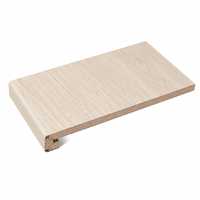 Marche d'escalier en MDF à design arrondi, noyau en HDF, antidérapante, pour intérieur, aspect bois, accessoires de revêtement de sol, personnalisable, écologique, durable, résistante à l'eau