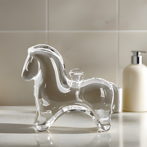 Personalizzato 3d incisione Laser cristallo di cristallo modelli di Yuanbao <span class=keywords><strong>cavallo</strong></span> per giocattoli per bambini regali di natale di compleanno - Product Image 4