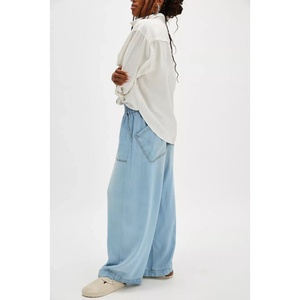 <span class=keywords><strong>Jeans</strong></span> Larghi da <span class=keywords><strong>Donna</strong></span> <span class=keywords><strong>in</strong></span> Misto Cotone-Poliestere, <span class=keywords><strong>Vita</strong></span> Elastica, Vestibilità Comoda, Morbidi, Estivi, Casual, Lavabili - Product Image 3