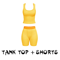 Yellow Tank top set