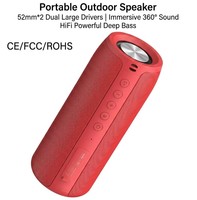 Haut-parleur extérieur haute puissance Premium S514 10W, étanche IPX5, batterie 1500mAh, double haut-parleur de 52 mm, caisson de basses sans fil