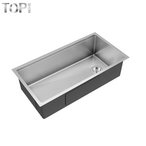 Fregadero de cocina moderno de acero inoxidable 304 para empotrar, con un solo tazón <span class=keywords><strong>grande</strong></span> y profundo, de uso comercial - Product Image 2