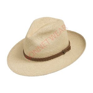 Chapeaux tissés élégants avec sangle réglable pour un ajustement parfait, design stylé, 100% coton, matière respirante, usage quotidien, extérieur, pêche - Product Image 1