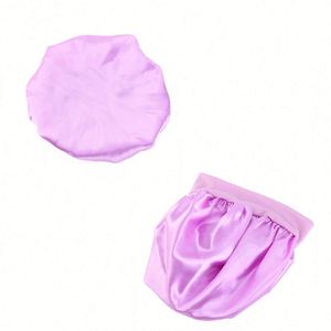 Gorro de Dormir de Satén para Niños, con Banda Elástica Ancha, Logotipo Personalizado, Gorro de Seda Suave de una Sola Capa para Adolescentes, Niños Pequeños y Bebés - Product Image 4