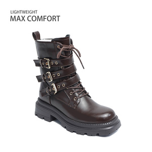 Bottines Martin à semelle épaisse pour femmes, nouveau style d'hiver, bottines courtes rétro britanniques, bottes pour femmes Melard - Product Image 2