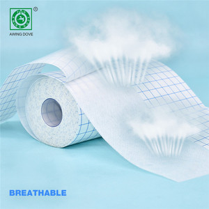 Cinta de silicona no tejida elástica transpirable, muy agradable a la piel y reutilizable, en rollo o troquelado - Product Image 6