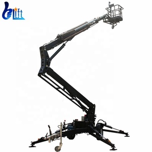 12M 16M 20m Cherry picker xách tay towable thủy lực nhỏ Telescopic Boom nền tảng thang máy người đàn ông nâng - Product Image 6