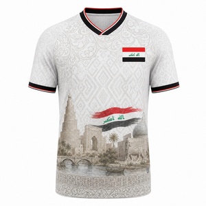 Camiseta <span class=keywords><strong>de</strong></span> Fútbol <span class=keywords><strong>de</strong></span> la Selección Nacional <span class=keywords><strong>de</strong></span> Irak 2026, Uniforme Deportivo Clásico Local y Visitante, Versión para Fanáticos, Hombres y Mujeres - Product Image 2