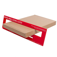 Paquet en carton personnalisé postal pip petit grand mince lettre royale mince emballage de boîte d'expédition postale