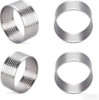 Cercle à pâtisserie perforé en acier inoxydable 304 de haute qualité, 8 cm, pour gâteaux et mousses, moule de cuisson