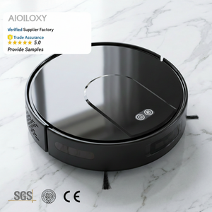 Black Smart Robot Vacuum Cleaner Battery-Powered Sleek Three-in-One Sweep <b>Mop</b> Suction App Control Auto Recharge Hotel Household - Product Image 3