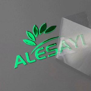 Custom Transparent PVC Metal UV Transfer <b>Sticker</b> Hot Silver Bronzing <b>Logo</b> Label for Packaging Labels - Product Image 2