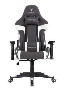 Venta al por mayor Comfort Racer E-Sports Chair para adultos <span class=keywords><strong>Gamer</strong></span> Chaise profesional con Tela Gris <span class=keywords><strong>negra</strong></span> acolchada función de masaje barato - Product Image 3