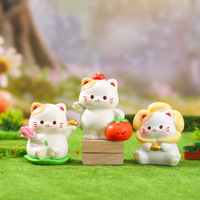 Boîte mystère Chat porte-bonheur - Figurine en résine Meow Fortune avec un design porte-bonheur surprise