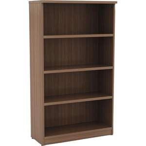Librería Moderna de Cuatro Estantes Alera Valencia Series en Nogal, 31 3/4'' de Ancho x 14'' de Profundidad x 55'' de Alto, Diseño Minimalista para Oficina en Casa o Dormitorio - Product Image 2