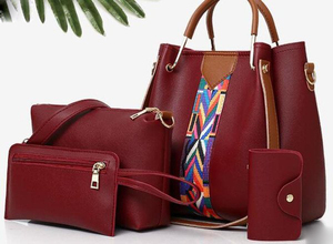 Juego de 4 Bolsos de Mano para Mujer, Bolsos de Mensajero de Moda, Bolso de Hombro de Cuero PU, Bolso de Compras Casual para Mujer - Product Image 2