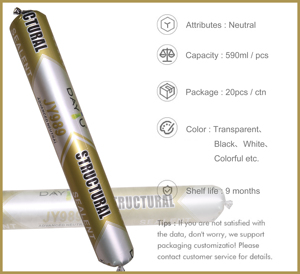 Sigillante Siliconico JY989 Compatibile con Substrati Architettonici, Proprietà Anti-invecchiamento, per <span class=keywords><strong>Ingegneria</strong></span> Non Strutturale - Product Image 4