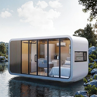Capsule Apple inspirée imperméable de pièce mobile de structure en acier durable pour l'espace d'entrepôt maisons préfabriquées commande d'échantillon de cabine Apple