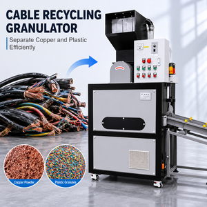 Mini Granulador de Cobre de 100 kg/h, Máquina de Reciclaje de Cable de Cobre, 99.9% de Pureza, Certificado CE, Granulador de Cable de Cobre de Fábrica - Product Image 1