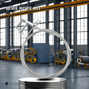 特注亜鉛メッキ鋼線ロープステンレス鋼ケーブルスワージエンドターミナル/フック/ループ/フランダース眼溶接安全タイプコーティング - Product Image 5