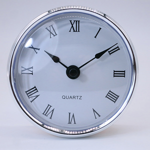 Quartz <strong>Clock</strong> Insertion <strong>Movement</strong> 80mm <strong>Clock</strong> Inset <strong>Movement</strong> 3-1/8&quot; Gold Roman <strong>Clock</strong> <strong>Insert</strong> - Product Image 2