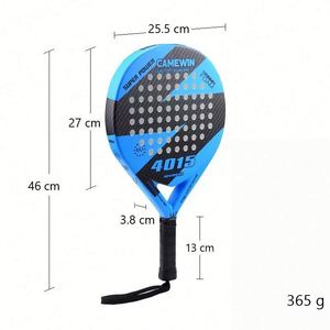 ไม้เทนนิส WL 2024 Sport Flash Padel Pop ทำจากคาร์บอนไฟเบอร์ พร้อมตาข่ายโพลีเอสเตอร์ ขนาดหน้าไม้ 27x26 ซม. น้ำหนัก 360 กรัม ความยาว 46-47 ซม. - Product Image 2