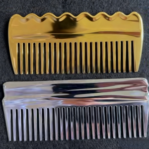 Peigne personnalisé en laiton/acier inoxydable - Outil de toilettage de qualité supérieure, usiné par électroérosion à fil et CNC, certifié ISO9001 - Product Image 1