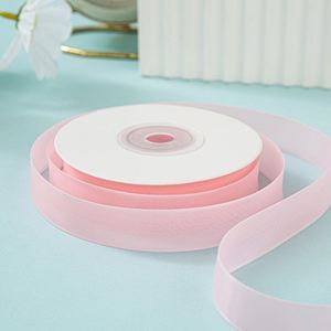 Ruban en organza transparent élégant de 1,6 cm de large, 20 yards, pour emballer les bouquets de mariage et décorer les cadeaux - Product Image 2