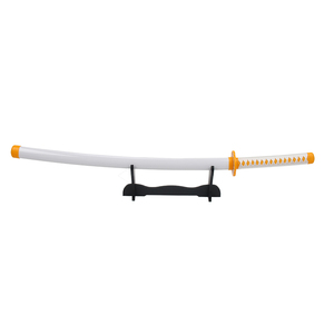 Hot Demon Slayer Agatsuma <span class=keywords><strong>Zenitsu</strong></span> Kidults Jeu de rôle En Bois Anime Prop Sécurité Court Mini <span class=keywords><strong>Katana</strong></span> Jouet Épées pour Cosplay Garçons Filles - Product Image 3