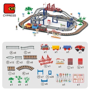 Nuovo Stile <span class=keywords><strong>Pista</strong></span> per Auto Giocattolo, Set <span class=keywords><strong>Pista</strong></span> da Corsa con Treno per Bambini con Suoni - Product Image 4