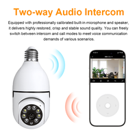 Caméra de sécurité professionnelle portable avec détection de mouvement, vision nocturne couleur, caméra IP sans fil WiFi 2,4 GHz