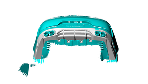 Panneau de dessous de diffuseur arrière en Fiber de carbone pour Mercedes Benz <span class=keywords><strong>AMG</strong></span> <span class=keywords><strong>GT</strong></span> X290 2019 - Product Image 6