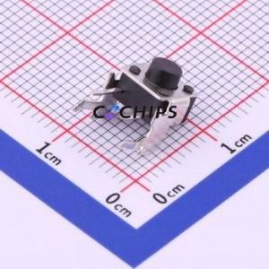 TS-1093A-A4B2-D2 Tactile Switch Through hole Component THT Switch Single Pole Single Throw Round Button 1.8N Right Angle Insert - Product Image 1