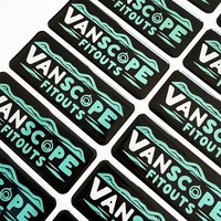 Autocollant en résine rectangulaire à effet bombé, adhésif puissant, logo 3D en dôme, autocollant en résine époxy imperméable pour accessoires automobiles et fournitures de marque