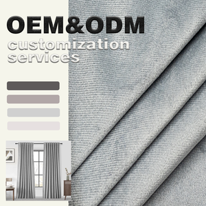OEM/ODM Özelleştirme Toptan %100 Polyester Dokuma Kadife Karartma Su Geçirmez Alev Geciktirici Perdelik Kumaş Yatak Odaları İçin - Product Image 1