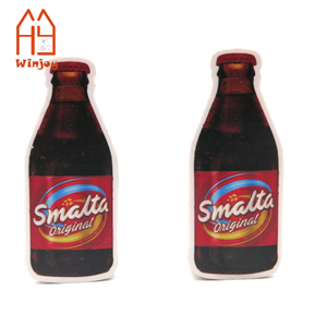Gommes en forme de bouteille personnalisées, gommes en caoutchouc en forme de boisson Smalta Malt, gommes promotionnelles avec logo de marque - Product Image 1