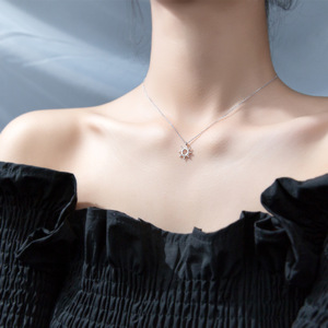 925 Sterling Silver Sunburst Sun Open Circle Necklace <strong>Sunshine</strong> Pendant Necklace - Product Image 5