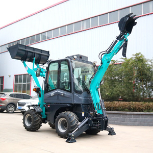 Pengiriman Gratis Wheel Backhoe <span class=keywords><strong>Loader</strong></span> 4x4 Mesin Diesel Backhoe <span class=keywords><strong>Loader</strong></span> untuk Area Kota, Pabrik, dan Konstruksi - Product Image 1