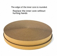 Planche à gratter circulaire pour chat nouvellement conçue avec planche à gratter pour chat ondulée de taille personnalisable